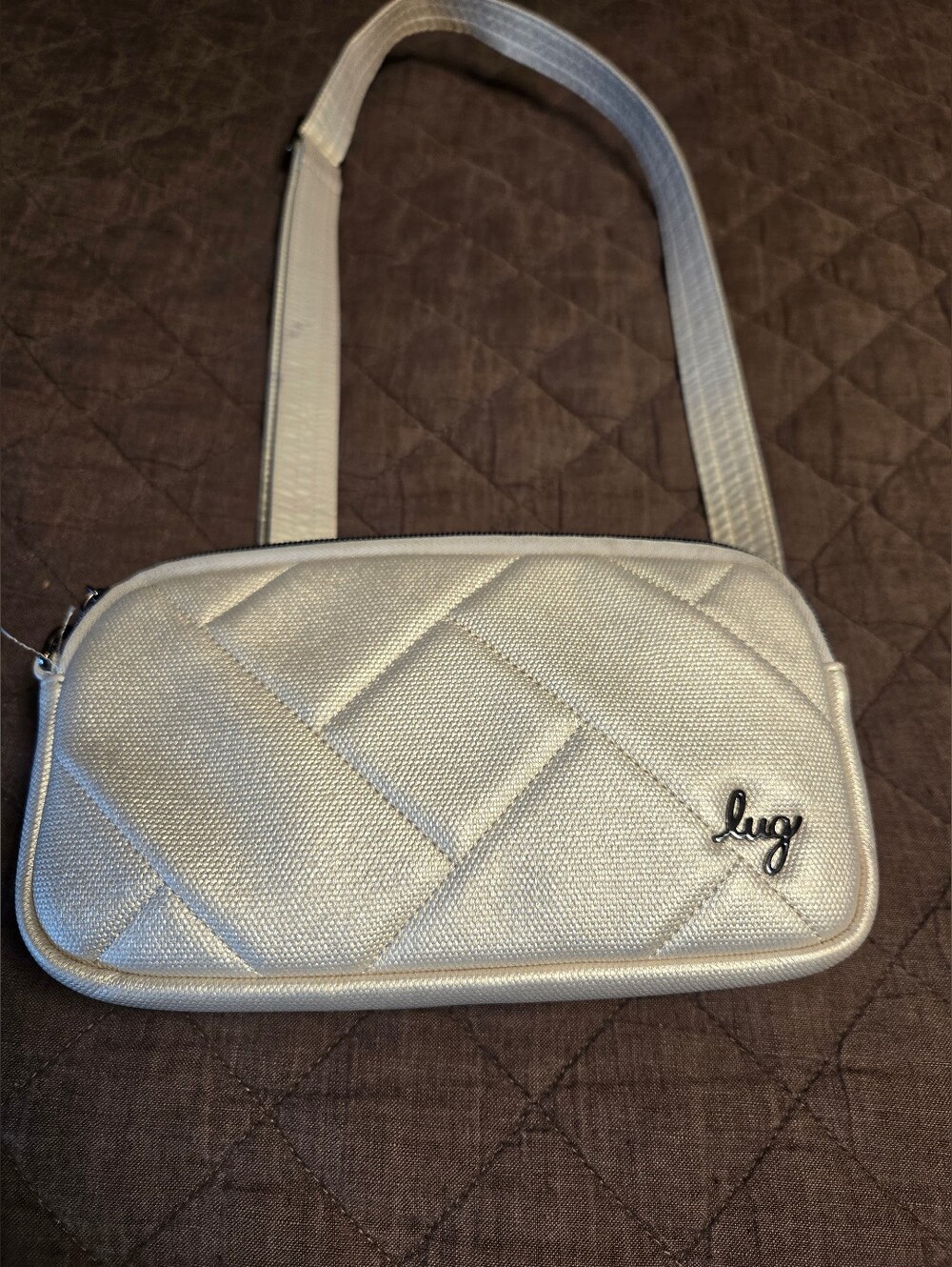 Lug Gold Quilted Crossbody Bag